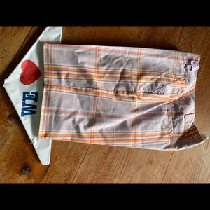 Striped trouser shorts